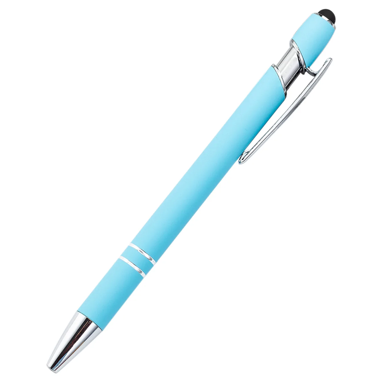 Promotional Gift Custom Logo Soft Touch Ballpoint Pen with Stylus Premium Metal Pen