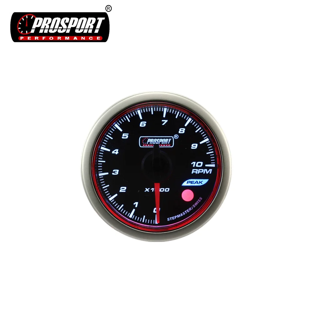 УФ-фильтр 52 мм с об/мин измеритель дымчатые линзы серый хромированный алюминиевый обод пульта дистанционного управления Красный кольцо светодиодный дисплей 3 вида цветов подсветка Тахометр