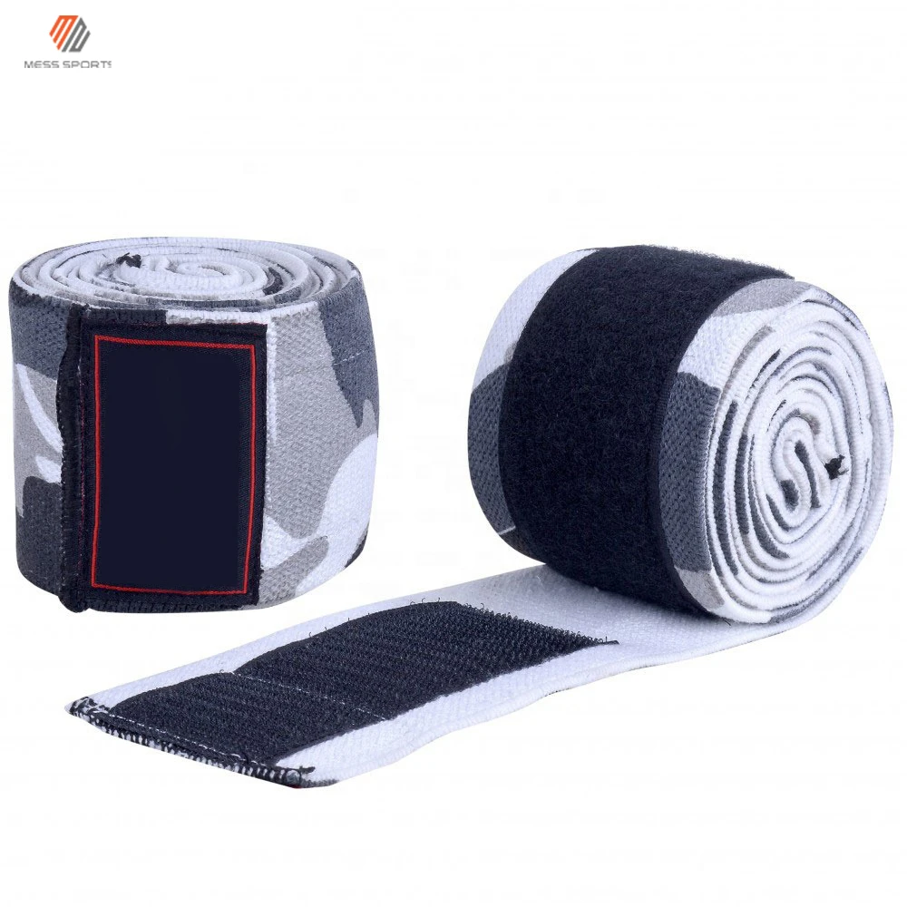 Manufacture Top New Weight Lifting Knee Wraps Neoprene Thick Compression Knee Wraps Support Weightlifting Knee Wraps