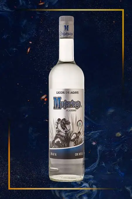  Белая бутылка для ликера Agave 1000 мл напитки с алкогольным напитком mecнаклес в стеклянных бутылках