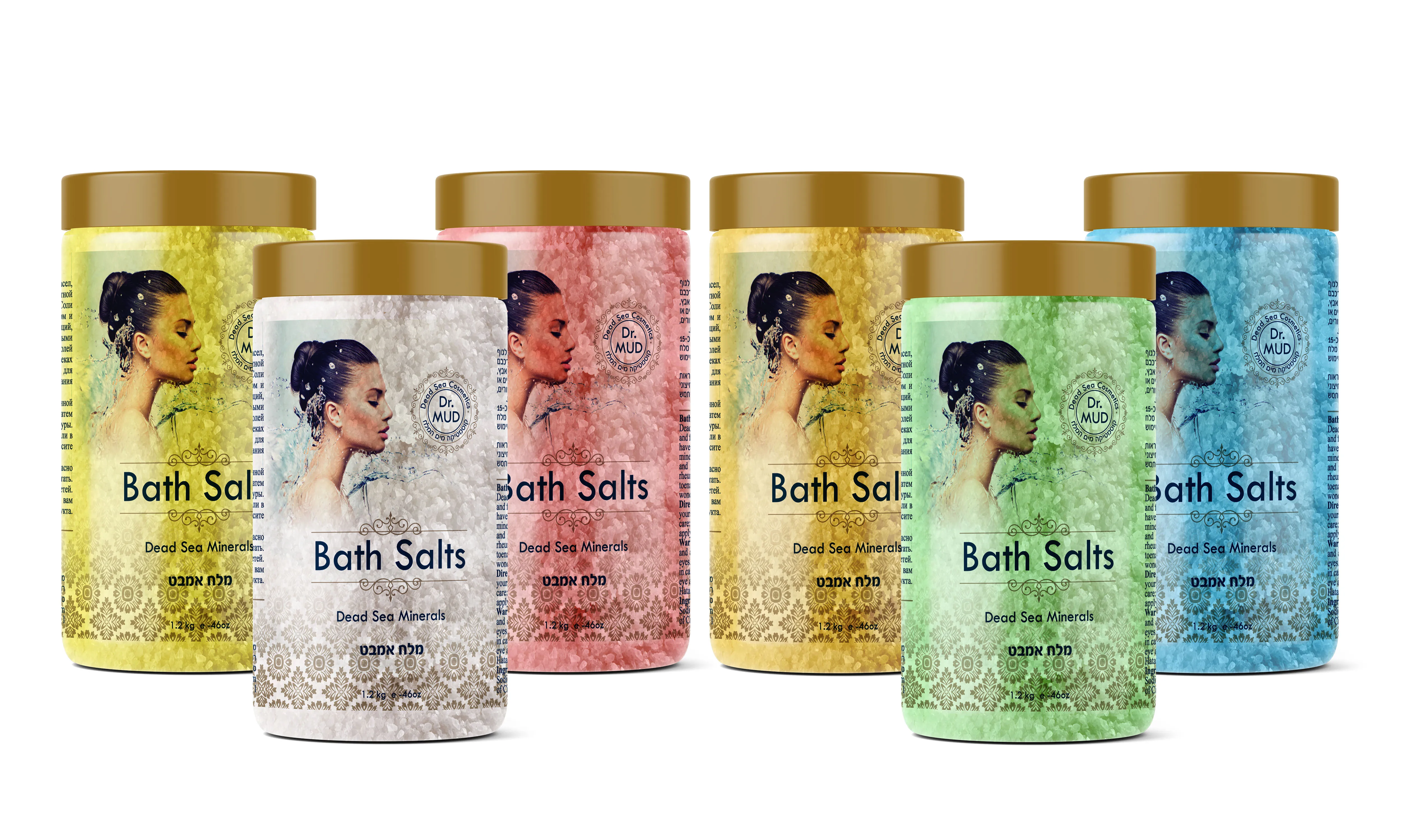 Dead Sea Bath Salt 1200g by Dr.MUD Dead Sea Cosmetics