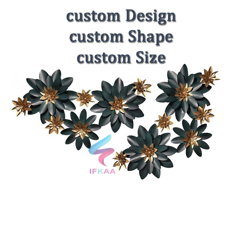 Medium size flower Shape handcrafted Metal Wall Art for Living Room decoration
