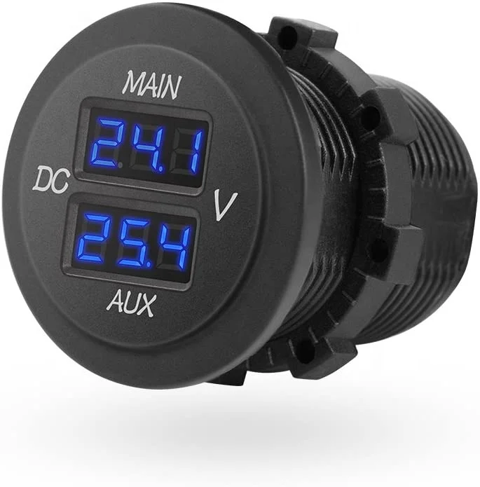 MICTUNING Quick Charge 3,0 Dual USB Автомобильное зарядное устройство розетка с сенсорным выключателем и светодиодный вольтметр для автомобиля 12V/24V автомобиль лодка морской ATV