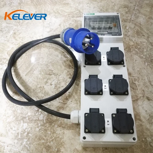 16A single phase stage audio power distro box with 6x15A AU Sockets