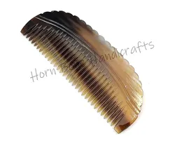 Ox Horn Comb Premium Quality 100% Handmade Anti Static Natural Fine Horn Pocket Comb Professional Detangling Fine Tooth Comb