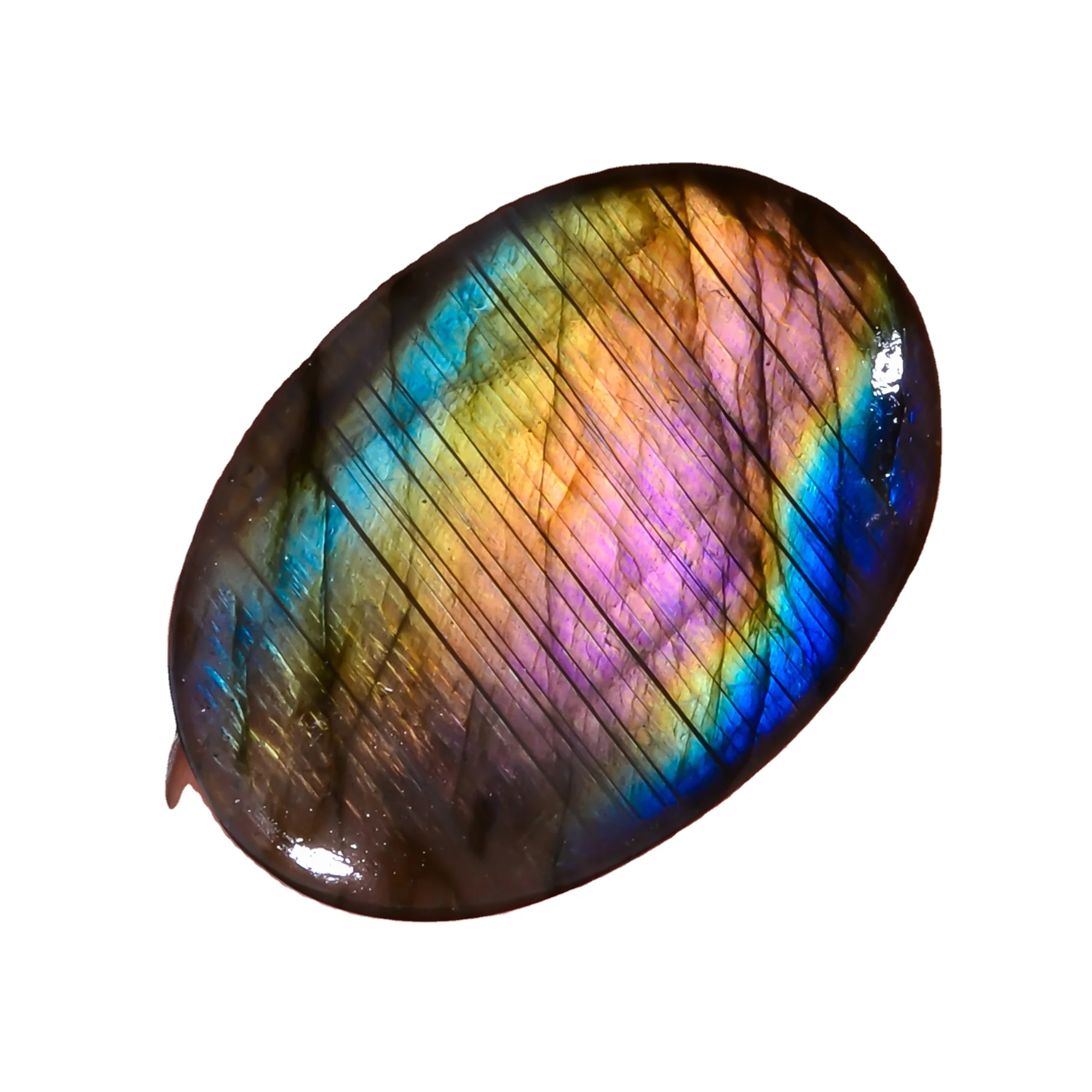 Удивительный высококачественный 100% натуральный лабрадорит, овальный кабошон овальной формы, незакрепленный драгоценный камень для изготовления ювелирных изделий 28,5 карат