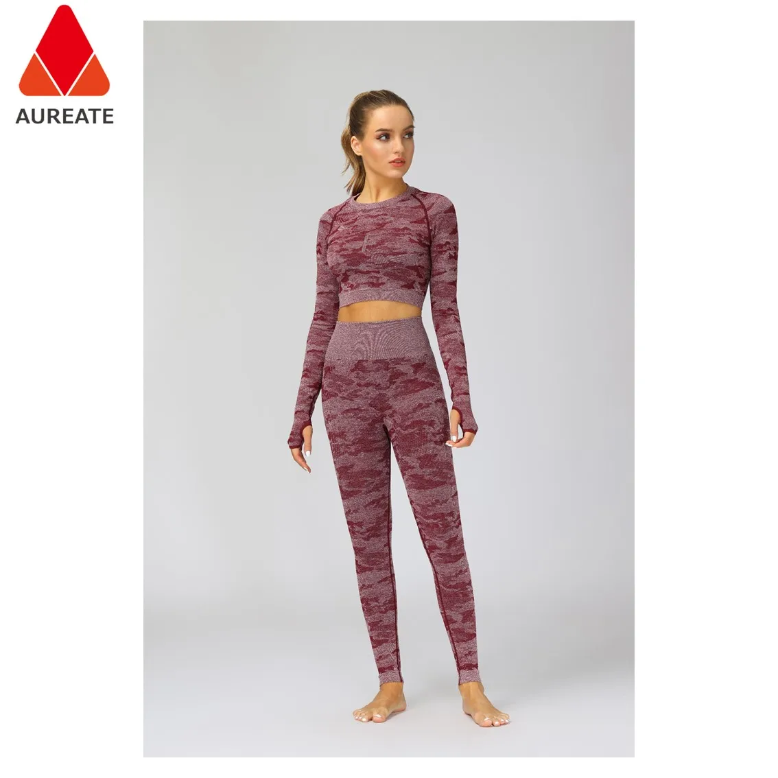 Зала, занятий йогой, спортивная одежда для женщин, которая контролирует живот, с завышенной талией, леггинсы для женщин Фитнес Бесшовные Дамская зимняя спортивная одежда