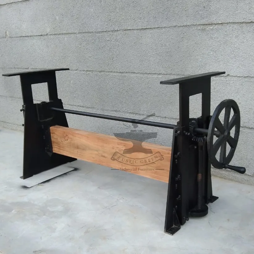 Black Wrought Industrial Modern Frame Brushed Powder Coating Metal Cast Iron Bench Dining Coffee Table Legs