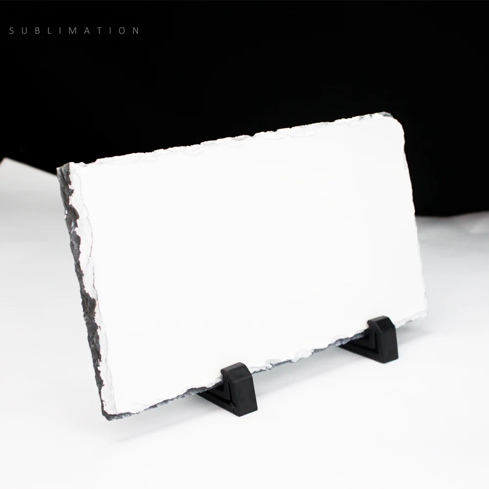 Sublimation square shaped blank photo natural rock slate custom photo frame slates