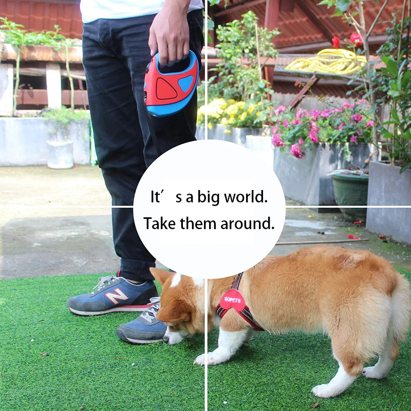 Светодиодный Регулируемый Собачий Поводок модный собачий поводок светящийся в темноте для собак