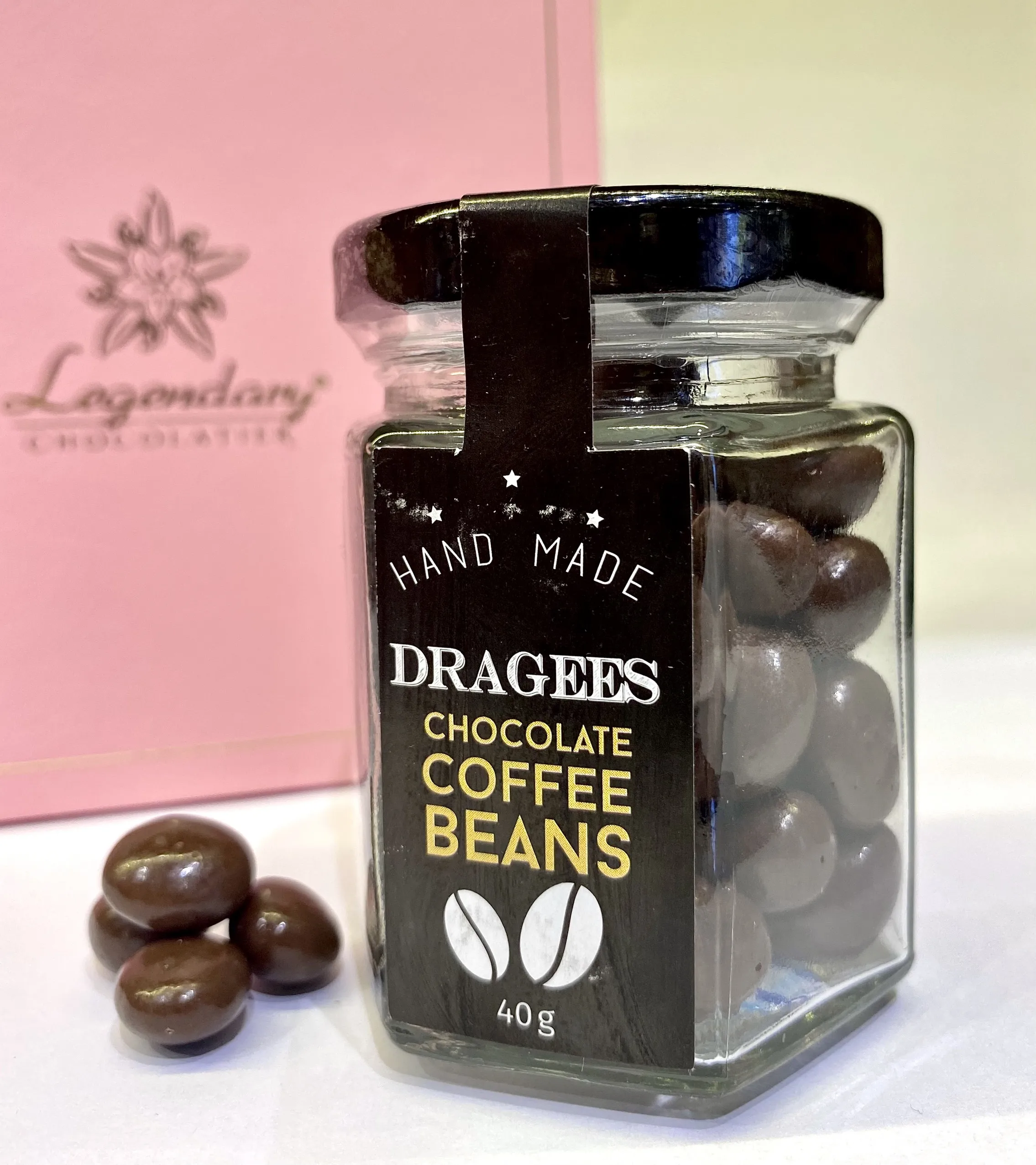 Best bittersweet Dark chocolate milka covered coffee and almonds free samples by Legendary Viet Nam packing 40gr net weight