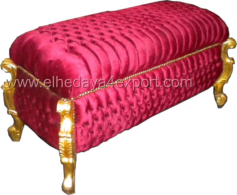 
baroque round ottoman 