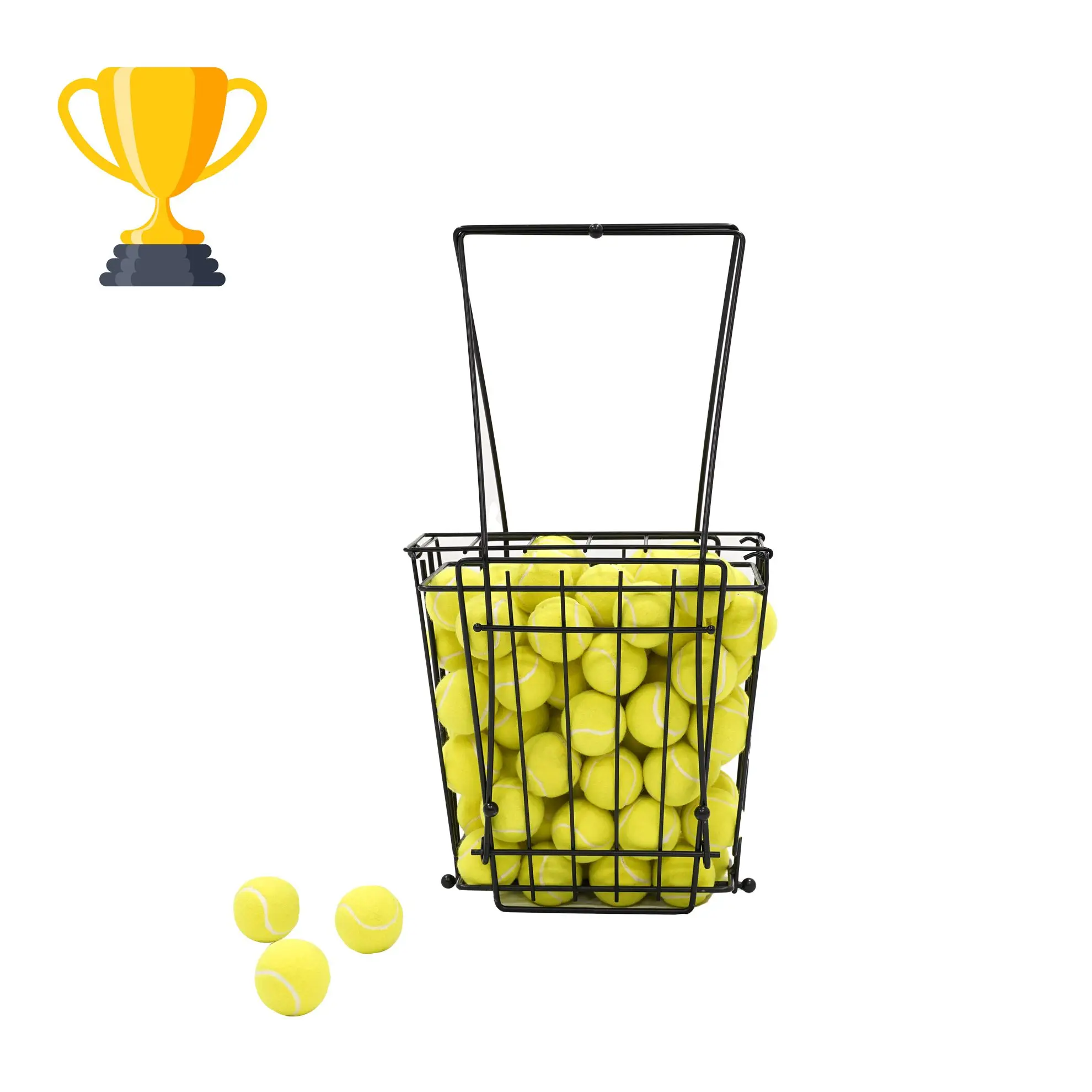 Ball basket cart for tennis training