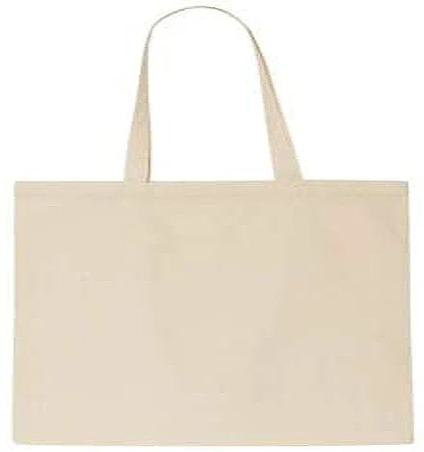 100% Cotton Shopping Bags, Multi-purpose Blank Canvas Bags Use for Grocery Bags,Shopping Bags 38x42 Cm / 220 GSM