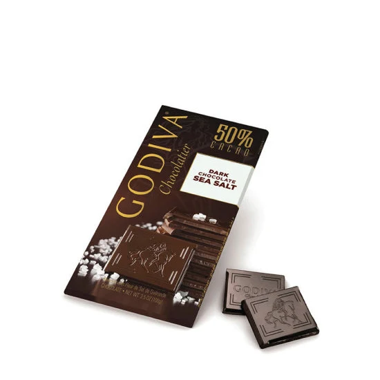 Godiva 100g Tablet Dark Chocolate 50% Sea Salt