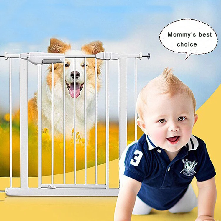 
SJL Infant Child Security Gate Bar Stair Protective Grating Fence for pet Isolation dog Fence Door 