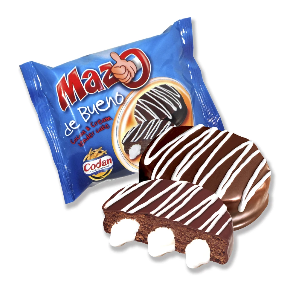 «MAZOS»-вкусный торт из какао-губки заполненный ванильным кремом украшенный какао-отверстием