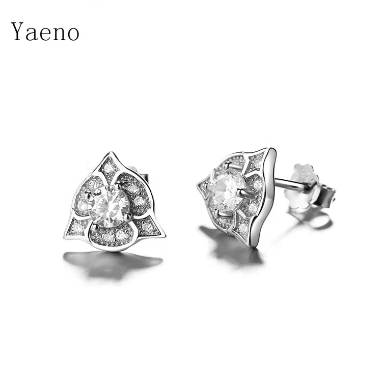 Распродажа, серьги из стерлингового серебра 925 пробы с четырьмя листьями для женщин