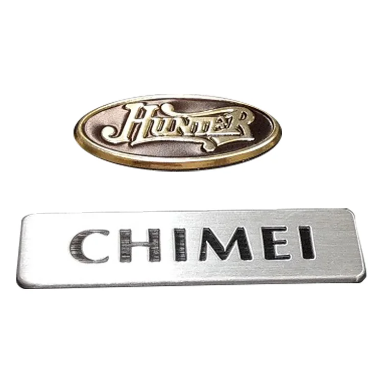 Aluminum Automobile Adhesive Metal Nameplate nameplate aluminum metal tag brass logo metal signs custom