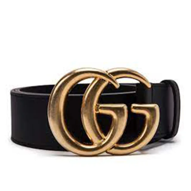 Premium Grade A thin gg leather belt black at wholesale price