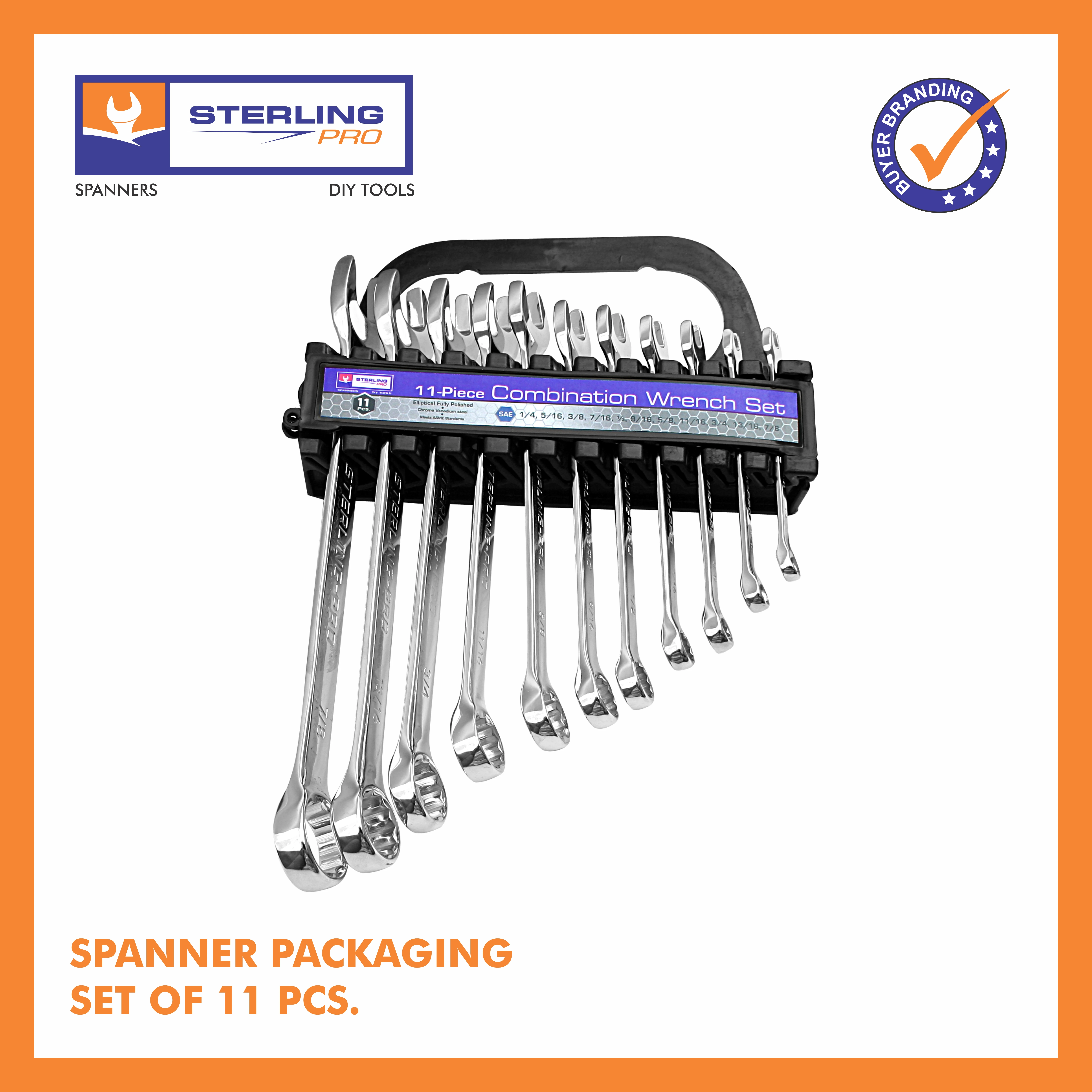 Spanners & Wrenches Elliptical Mirror Finish Satin Finish 20MM Fully Polished Chrome Vanadium Steel Nickel Plated All Brands