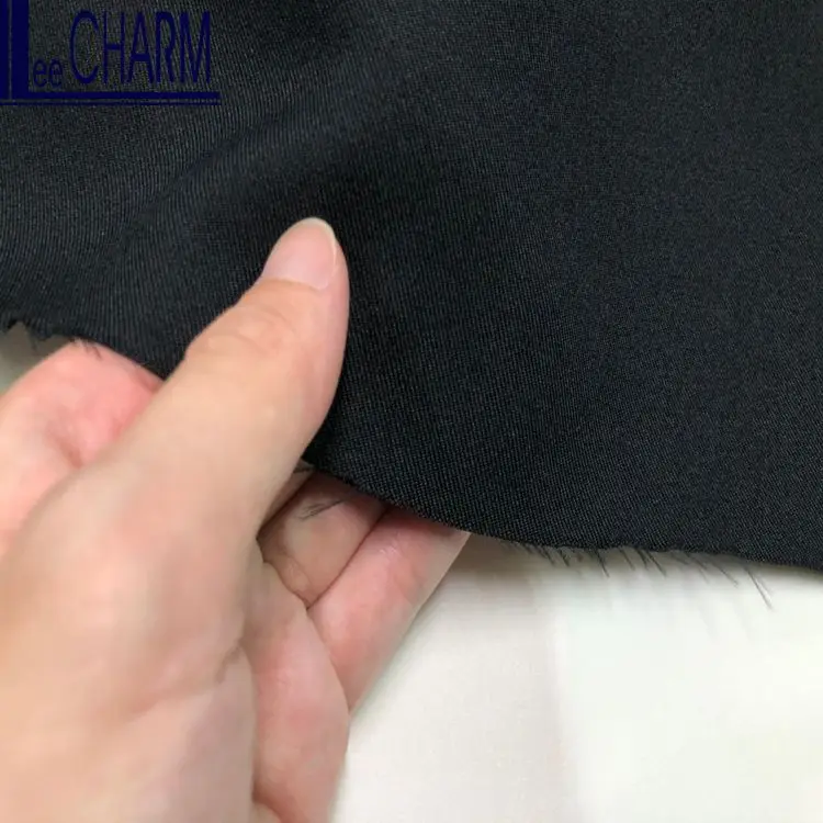 CP6360 Taiwan 100 Polyester Black Twill Abaya Textile Fabric