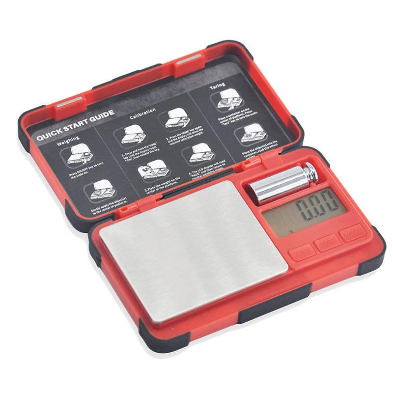 Constant-662C  Digital Electronic Pocket weighing balance counting mini Jewelry scale LCD Display Type 0.01-200G  With 50g farma