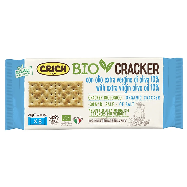 Cracker with extra virgin olive oil and rosemary 250 g Crich