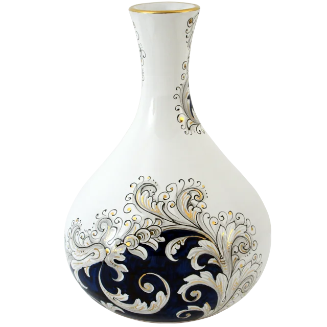 Italian pottery home decoration modern flower ceramic vase hand painted in Italy