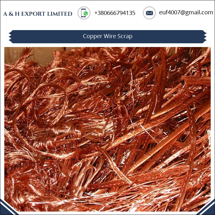 
Attractive Price Most Selling 99.9% Purity Copper Wire Scrap for Global Buyers 