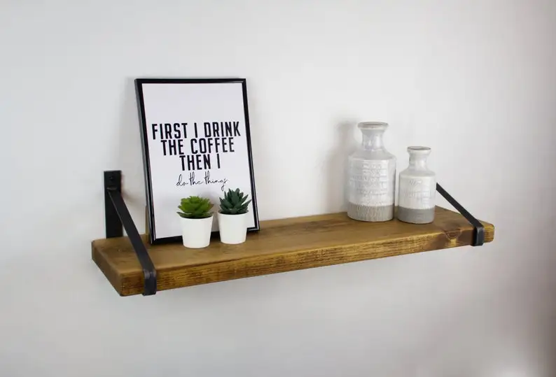 Nordic Wooden Wall Mounted Shelf With Black Wire Knitted Living Room Bookshelf Storage Home Decor At Wholesale Price From India