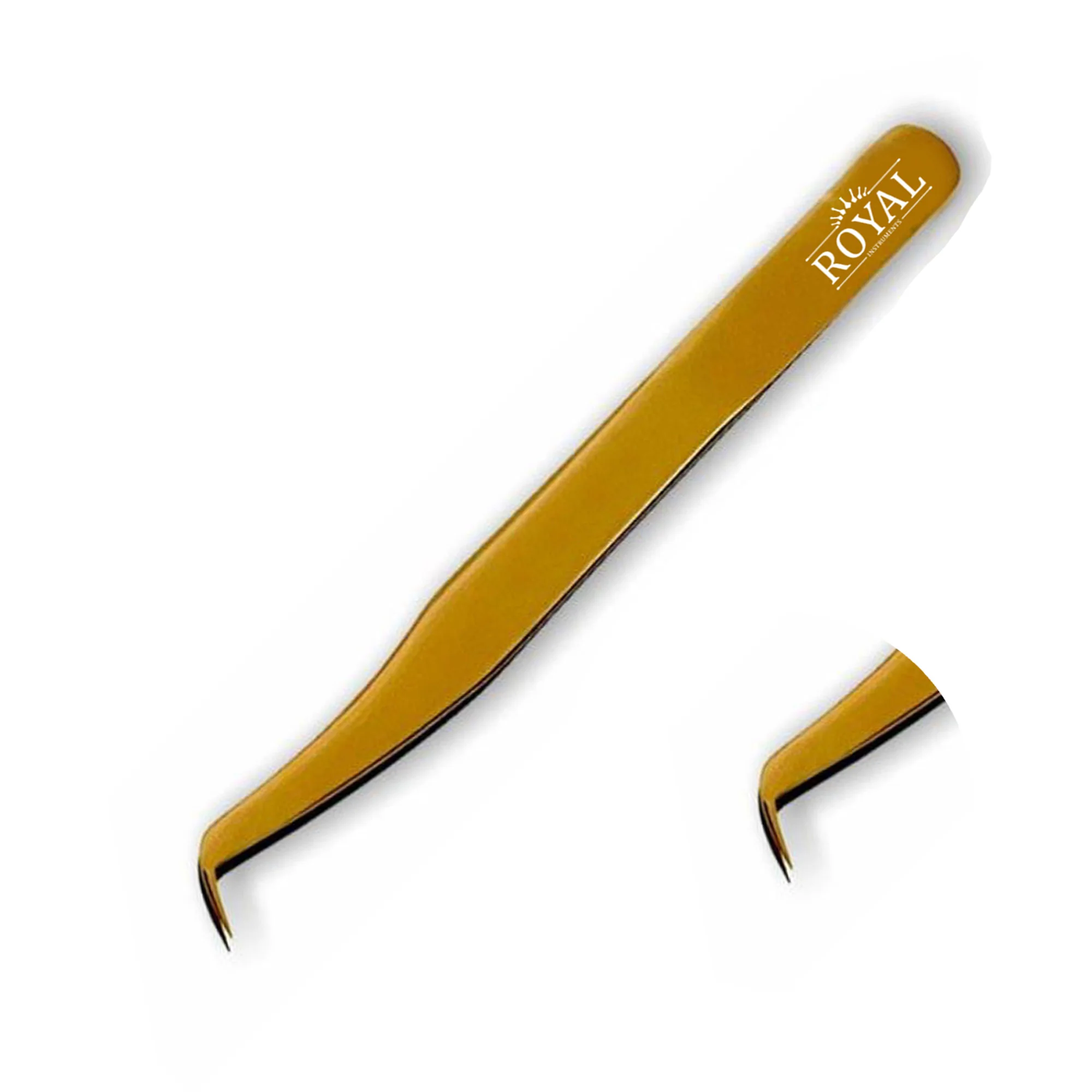 Volume Curved Rounded Tweezers Eye lashes Removing Tweezers Professional Beauty Instruments Chocolate Color