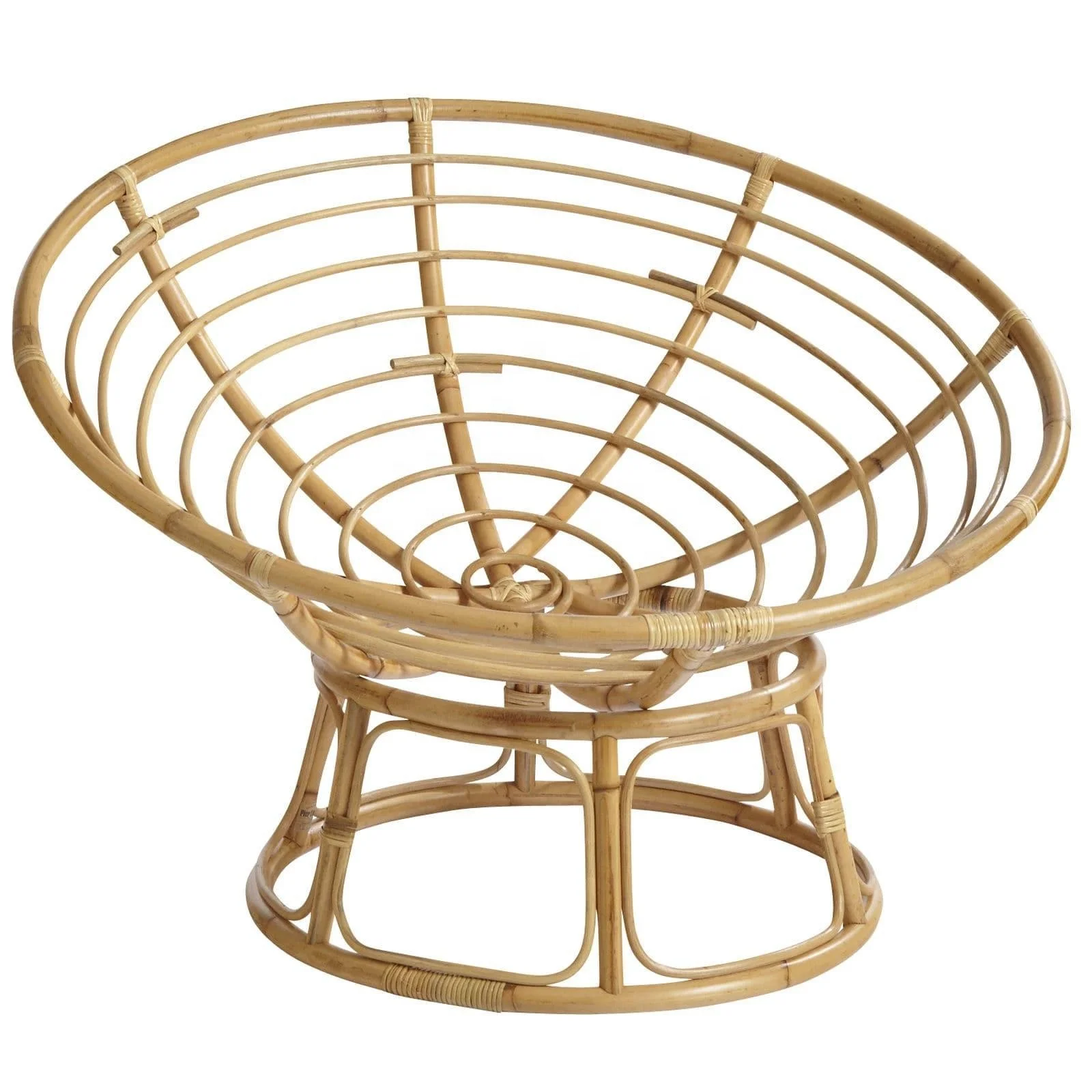 Rattan papasan chair with a bowl resting ( 100% natural color ) (1700004610096)
