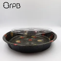 disposable food prep plastic packaging sushi plate