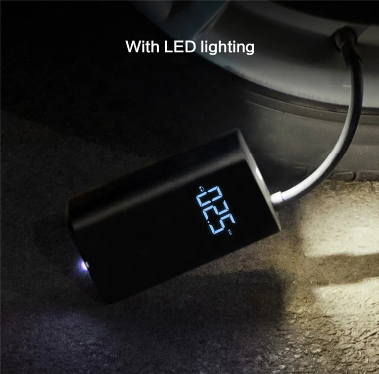  Portable Mini LED Smart Digital Tire Pressure Inflator for Bicycle Motorcycle Car Bike Soccer Xiaomi 1S Electric Air