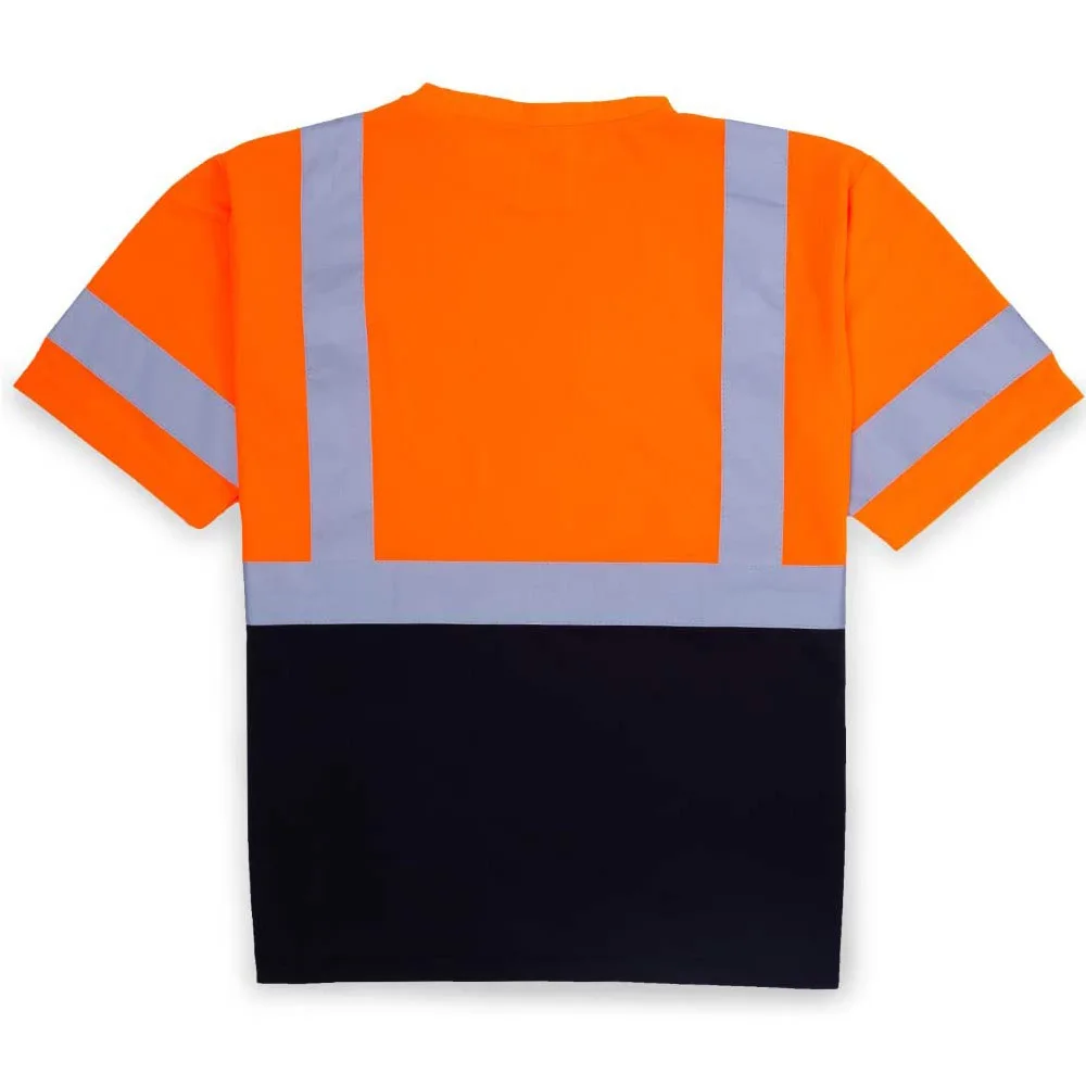  Оптовая продажа топы рубашки 65% полиэстер 35% хлопок с длинным рукавом рабочая одежда безопасная футболка