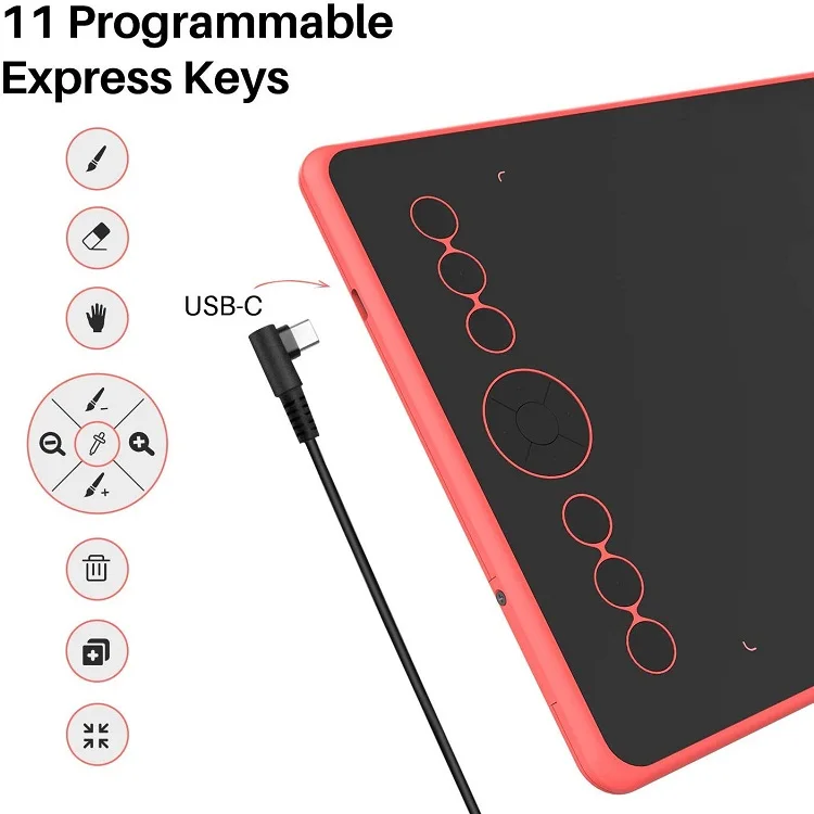 New Inspiroy Ink H320M graphic tablet professional digital pen writing drawing pad for laptop