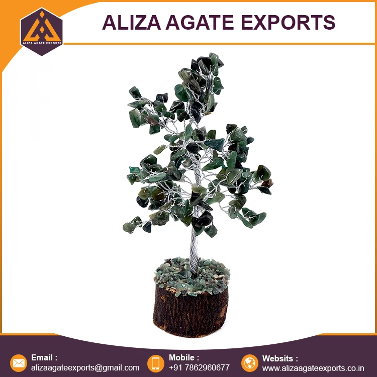 Unique Design Gemstone Tree Green Jade Gemstone 160 Chips Tree Buy Completely Handmade Chips Crystal Tree