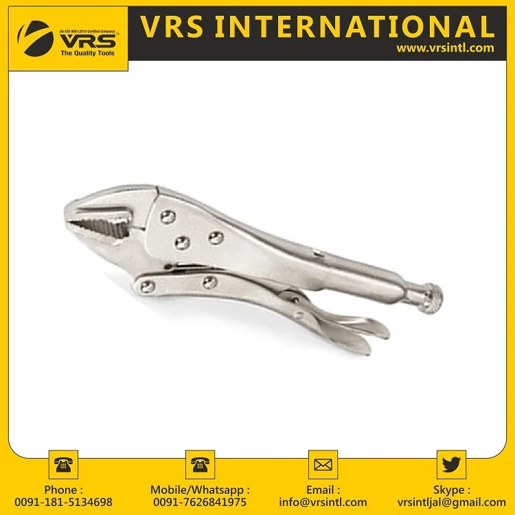 Top Quality Carbon Steel Locking Plier available in Different Sizes used in Industries for Cutting Hard Materials and Alloys