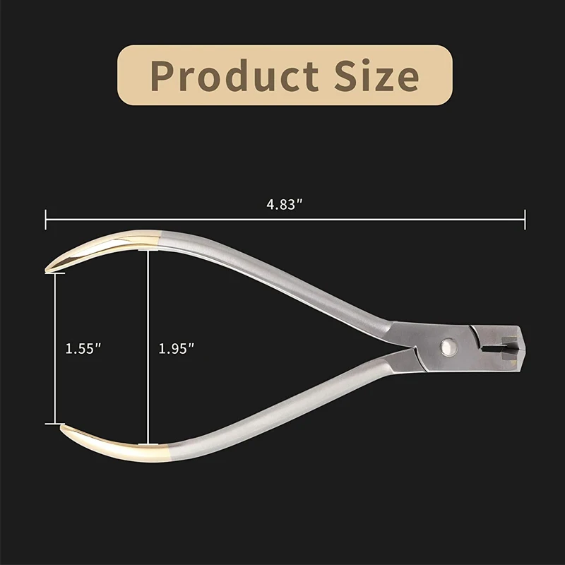 
End Cut Plier Hold & Cut Hard and Soft Wire Orthodontic Cutter Dental Surgical Instrument Tool 