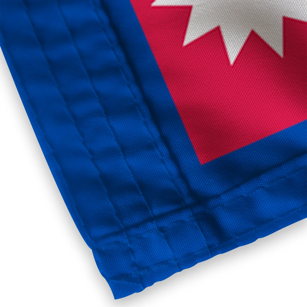 Flagnshow 3x5 ft screen printing nepali  flag 90x150 cm printed flying nepal flag