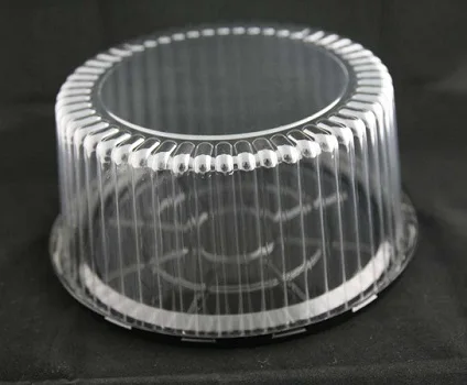 High Quality APET Disposable Clear Round Plastic Cake Box With Lids