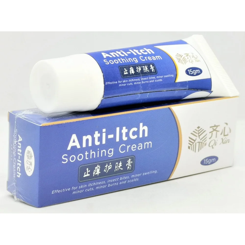 Insect Bites Minor Swelling Minor Cuts Minor Burns Qi Xin Anti-Itch Soothing Cream 15gm Skin Care Cream From Singapore