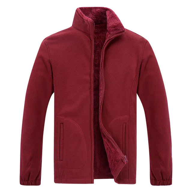 2022 Wholesale  Winter Jacket Men Soft Shell Fleece Warm Army Green