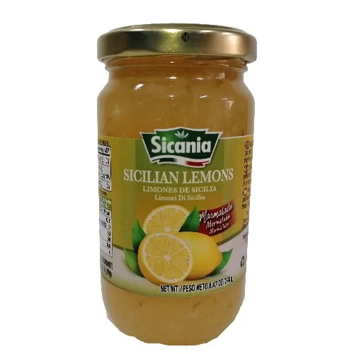 100% Natural Typical Mediterranean Fresh Lemon Marmalade Ideal for a Snack