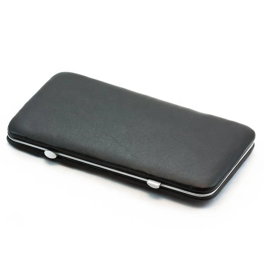 Premium Stainless Steel Manicure Set Custom Color 7 Pcs Complete Manicure And Pedicure Tools Set With Frame Case