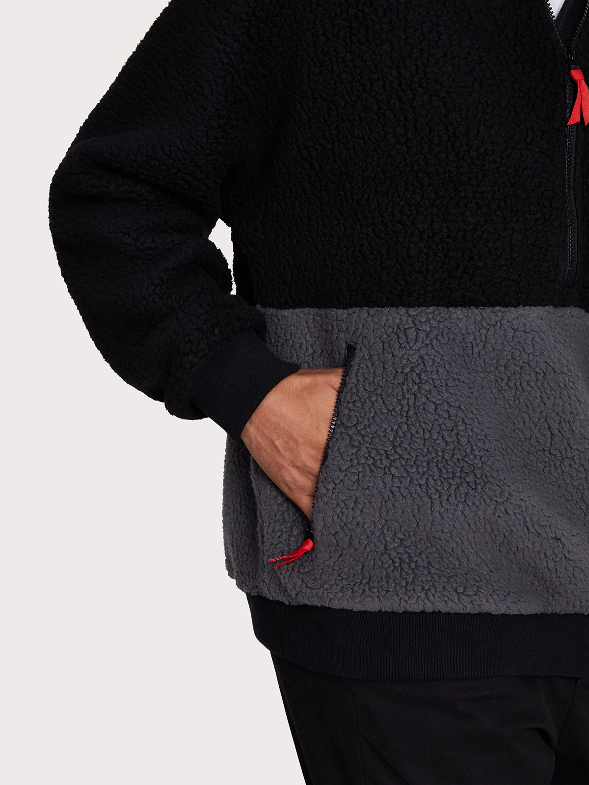 New Custom High Quality Unisex Custom Logo Sherpa Fleece HZ Jacket For Winter 2021