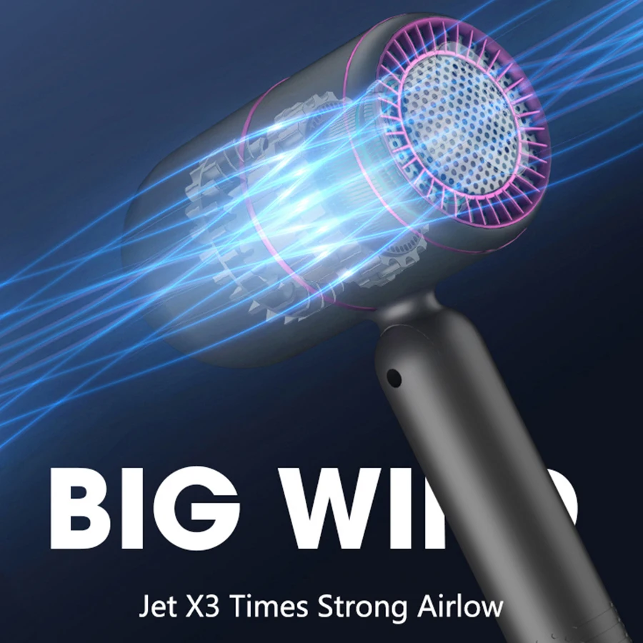 1600 Вт Профессиональный Быстросохнущий Низкошумный складной ионный горячий и холодный фен для волос