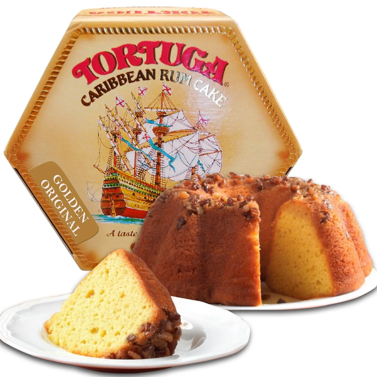 TORTUGA Caribbean ORIGINAL Rum Cake with Walnuts - 4 oz Rum Cake - The Perfect Premium Gourmet Gift for Gift Baskets Giveaways