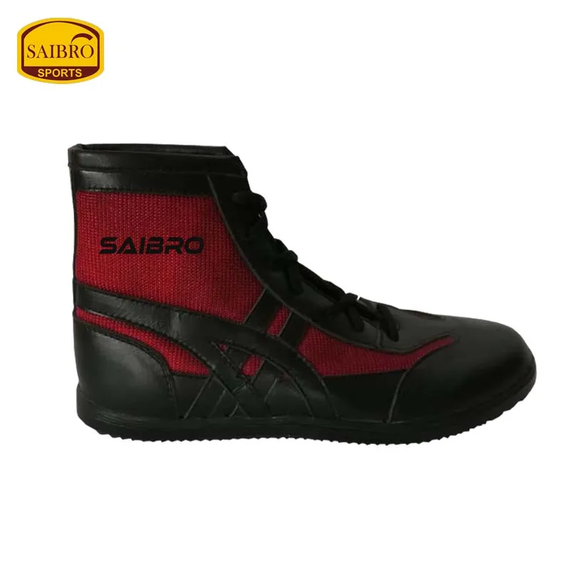 Men High Top Muay Thai MMA Boxing shoes Wrestling Shoes